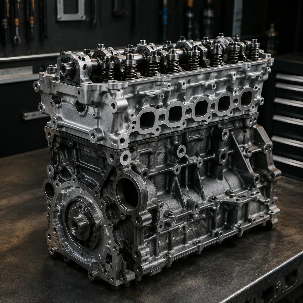 Motor reconditioned on a workbench